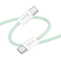 Кабель Hoco X104 Type-C to Type-C 60W (2m) Green