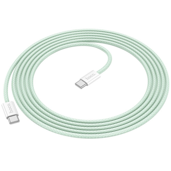 Кабель Hoco X104 Type-C to Type-C 60W (2m) Green