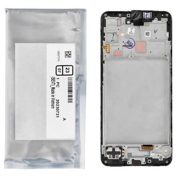 Дисплей Samsung A165 Galaxy A16, з тачскріном, в рамці, Black, Service