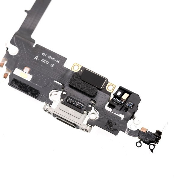 Шлейф iPhone 11 Pro, з роз’ємом зарядки та мікрофоном, White, Original