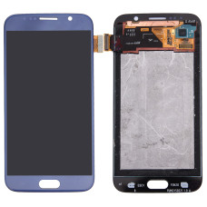 Дисплей Samsung G920 Galaxy S6, з тачскріном, Original (Refurbished), Blue