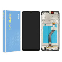 Дисплей Samsung A207 Galaxy A20s, з тачскріном, в рамці, Service Pack Original
