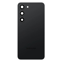 Задня кришка Samsung S911 Galaxy S23, Black, зі склом камери
