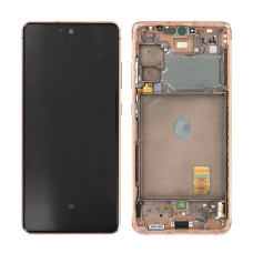 Дисплей Samsung G780 Galaxy S20 FE, з тачскріном, в рамці, Service Pack Original, Orange