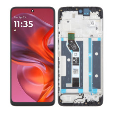 Дисплей Motorola Moto G05, з тачскріном, в рамці, Black, OEM