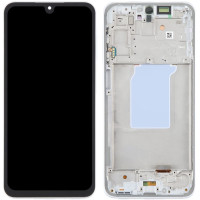 Дисплей Samsung A266 Galaxy A26 5G, з тачскріном, в рамці, White, Service