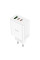 Мережевий зарядний пристрій HOCO C126A USB/ 2 Type-C PD 40W білий