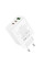 Мережевий зарядний пристрій HOCO C126A USB/ 2 Type-C PD 40W білий