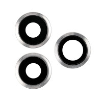 Скло камери iPhone 11 Pro, iPhone 11 Pro Max (3шт.) Silver