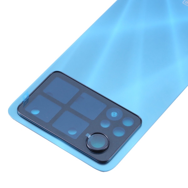 Задня кришка Xiaomi Poco X4 Pro 5G, без скла камери, Laser Blue