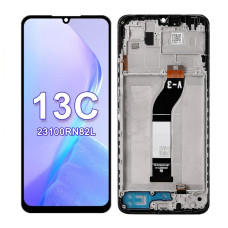 Дисплей Xiaomi Redmi 13C 5G, Poco C65 (ver. V3), з тачскріном, в рамці, Black