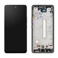 Дисплей Samsung A536 Galaxy A53 5G, з тачскріном, в рамці, OLED, Black