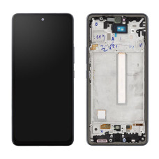 Дисплей Samsung A536 Galaxy A53 5G, з тачскріном, в рамці, OLED, Black