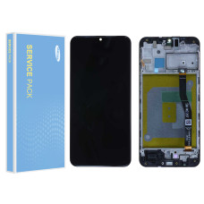 Дисплей Samsung M205 Galaxy M20, з тачскріном, в рамці, Service Pack Original, Black