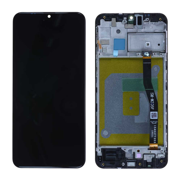 Дисплей Samsung M205 Galaxy M20, з тачскріном, в рамці, Service Pack Original, Black