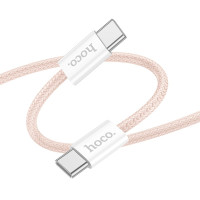 Кабель Hoco X104 Type-C to Type-C 60W (2m) Pink
