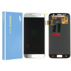 Дисплей Samsung G930 Galaxy S7 (GH97-18523B) в рамці, Service Pack Original, Silver