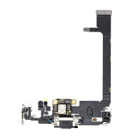 Шлейф iPhone 11 Pro Max, з роз’ємом зарядки та мікрофоном, Black, Original