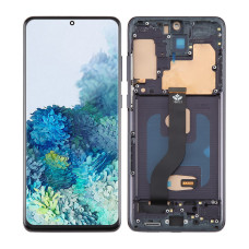 Дисплей Samsung G985 Galaxy S20 Plus, з тачскріном, в рамці, Black, OLED