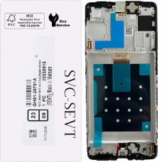 Дисплей Samsung M556 Galaxy M55, з тачскріном, в рамці, Black, Original