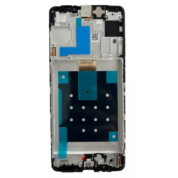 Дисплей Samsung M556 Galaxy M55, з тачскріном, в рамці, Black, Original