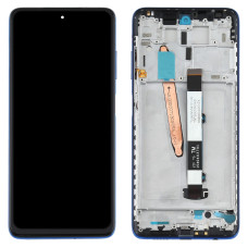 Дисплей Xiaomi Poco X3, Poco X3 Pro, Mi 10T Lite, з тачскріном, в рамці, Blue