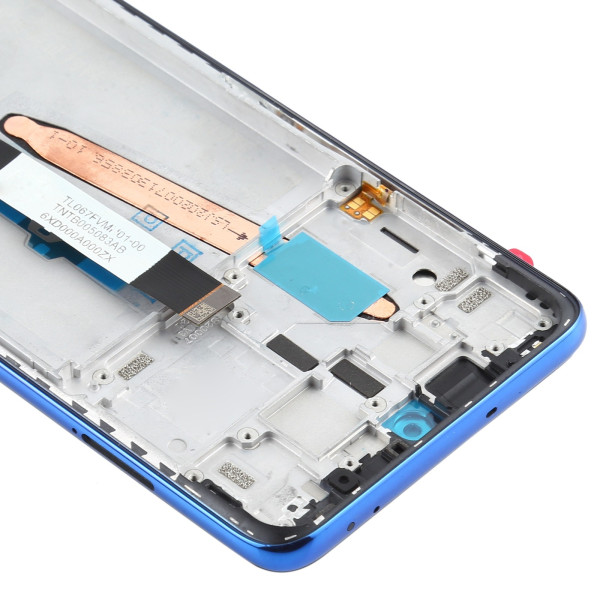Дисплей Xiaomi Poco X3, Poco X3 Pro, Mi 10T Lite, з тачскріном, в рамці, Blue