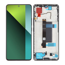 Дисплей Xiaomi Redmi Note 13 Pro 5G, Poco X6, з тачскріном, в рамці, Black, OEM