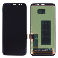 Дисплей Samsung G950 Galaxy S8, з тачскріном, Original (Refurbished), Black