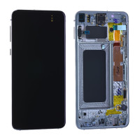 Дисплей Samsung G970 Galaxy S10e, з тачскріном, в рамці, Service Pack Original, White