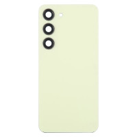 Задня кришка Samsung S911 Galaxy S23, Yellow, зі склом камери