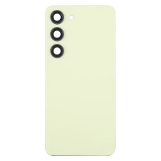 Задня кришка Samsung S911 Galaxy S23, Yellow, зі склом камери