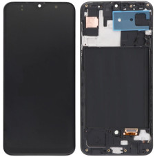 Дисплей Samsung A307 Galaxy A30s, з тачскріном, в рамці, IPS