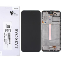 Дисплей Samsung A256 Galaxy A25 5G, з тачскріном, в рамці, Black, Service