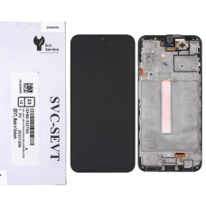 Дисплей Samsung A256 Galaxy A25 5G, з тачскріном, в рамці, Black, Service