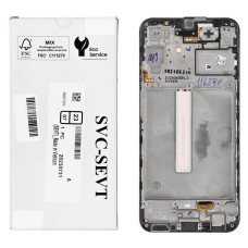 Дисплей Samsung A256 Galaxy A25 5G, з тачскріном, в рамці, Black, Service