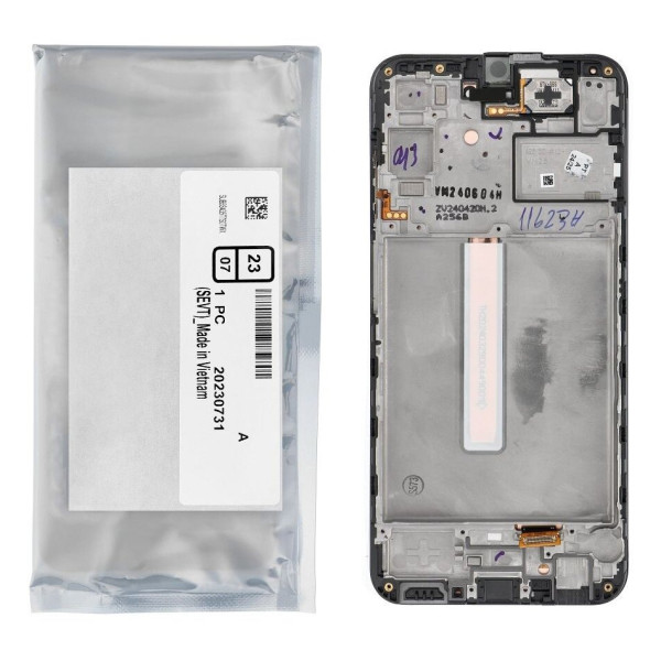 Дисплей Samsung A256 Galaxy A25 5G, з тачскріном, в рамці, Black, Service
