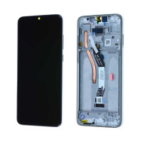 Дисплей Xiaomi Redmi Note 8 Pro, з тачскріном, в рамці, Silver