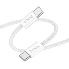 Кабель Hoco X104 Type-C to Type-C 60W (2m) White