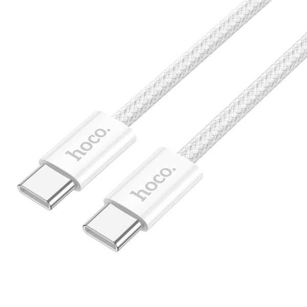 Кабель Hoco X104 Type-C to Type-C 60W (2m) White