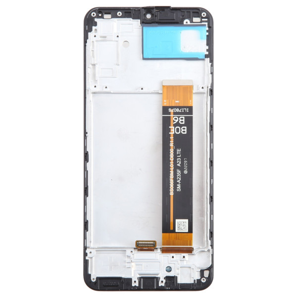 Дисплей Samsung A235 Galaxy A23 (R1.2), з тачскріном, в рамці, Black, OEM