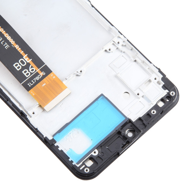 Дисплей Samsung A235 Galaxy A23 (R1.2), з тачскріном, в рамці, Black, OEM