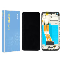 Дисплей Samsung A115 Galaxy A11, з тачскріном, в рамці, Original