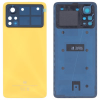 Задня кришка Xiaomi Poco X4 Pro 5G, без скла камери, Yellow