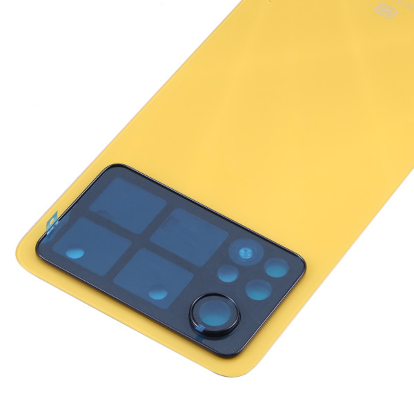 Задня кришка Xiaomi Poco X4 Pro 5G, без скла камери, Yellow