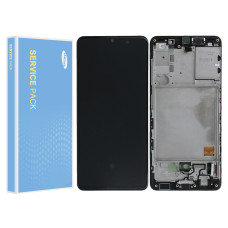 Дисплей Samsung A415 Galaxy A41, з тачскріном, в рамці, Black, Original