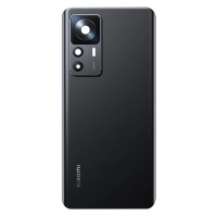 Задня кришка Xiaomi 12T, Black, зі склом камери