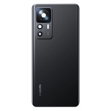 Задня кришка Xiaomi 12T, Black, зі склом камери