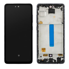 Дисплей Samsung A525 Galaxy A52, з тачскріном, в рамці, Black, OLED