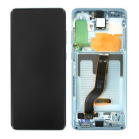 Дисплей Samsung G985 Galaxy S20 Plus, з тачскріном, в рамці, Blue, Service Pack Original
